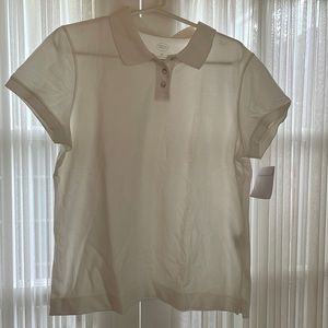 woman’s white gold shirt , size XL, new with tags